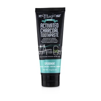 MY MAGIC MUD Activated Charcoal Toothpaste (Fluoride-Free) - Spearmint